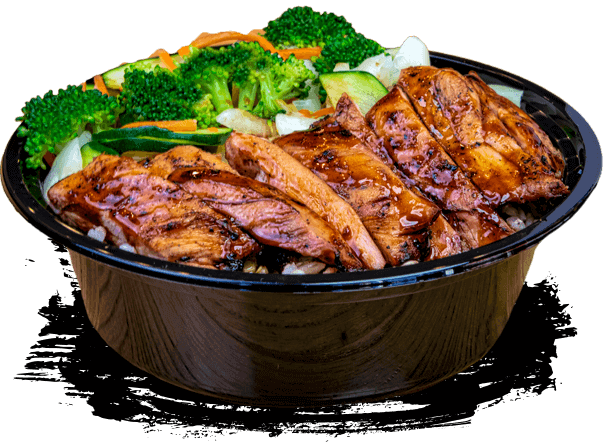 Teriyaki Chicken Bowl Orange Splash
