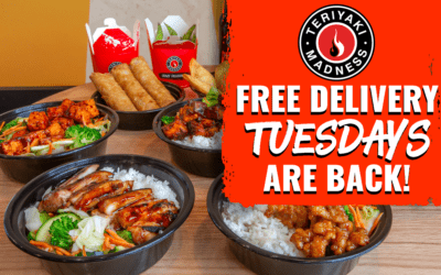 Teriyaki Madness Brings Back Free Delivery Tuesdays