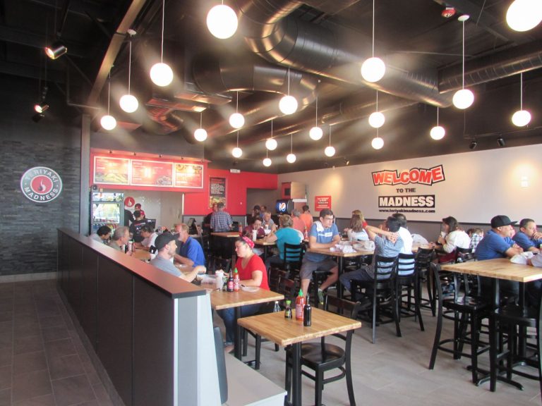 Interior of a Teriyaki Madness restaurant